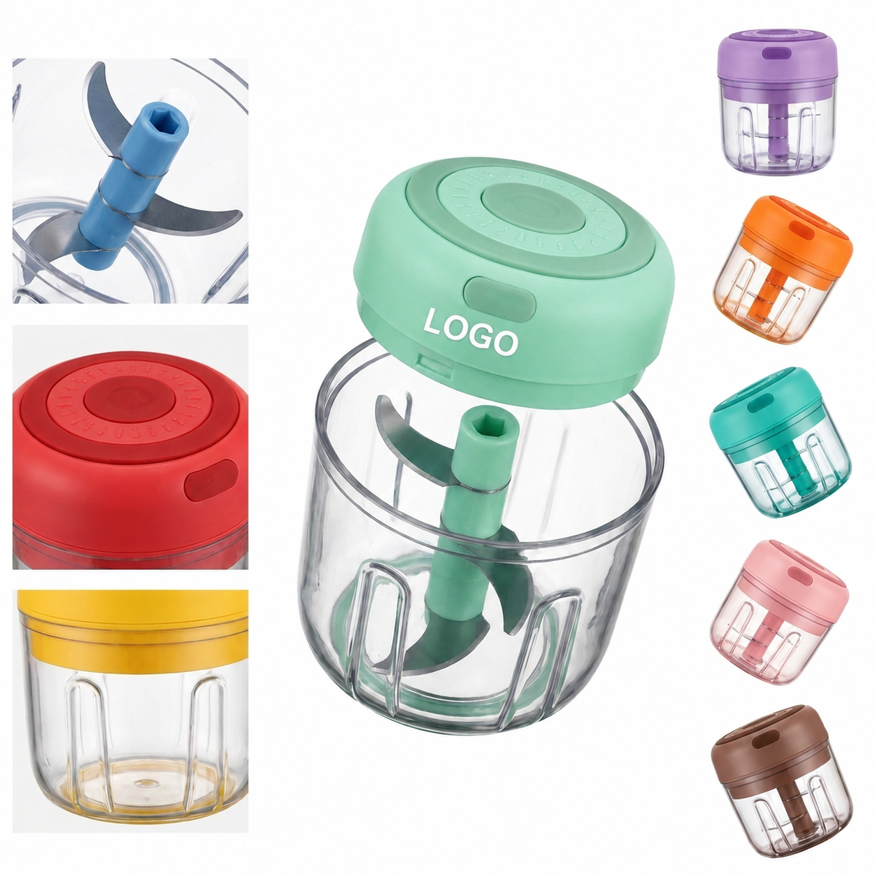 Portable Electric Mini Garlic Chopper and Food Processor