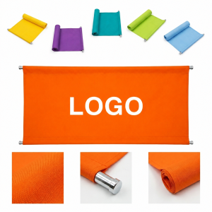 Retractable Handheld Event Banner 9.5" x 27" Portable Roll-Up Scrolling Display