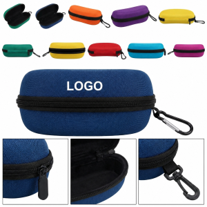 Durable Hard-Shell Eyewear Travel Case with Carabiner Attachment