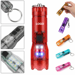 Translucent Multi-Light Rechargeable Keychain Torch